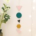 NEW // Garland Geometric - Pale Pink, Tan, Emerald Green and Black