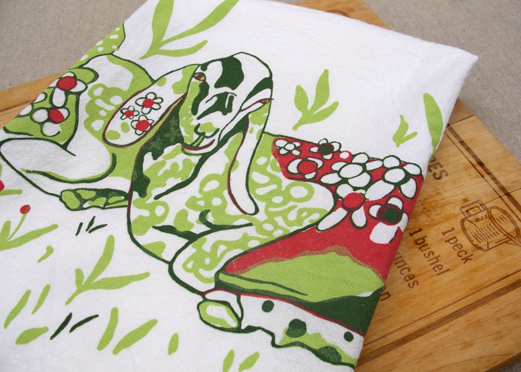 Blooming Goats Flour Sack