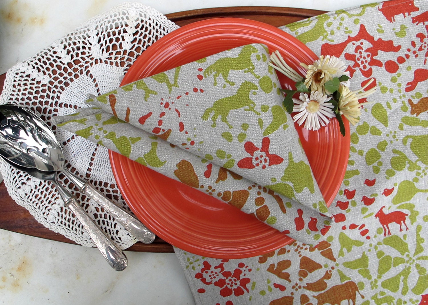 Living in Lace Napkin- set of 4
