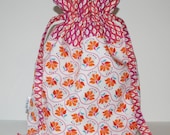 Medium Knitting Project Bag - Drawstring Bag with Interior Pockets - Kate Spain's "Cuzco"