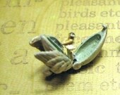 Tiny Mechanical Swan Lake Ballet Toy antique style - Swan opens to Ballerina - Dollhouse Miniature - Jill Dianne