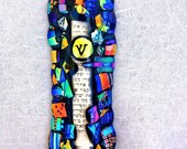 Handmade Dichroic Glass Mezuzah