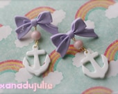 Pastel Anchor Earrings