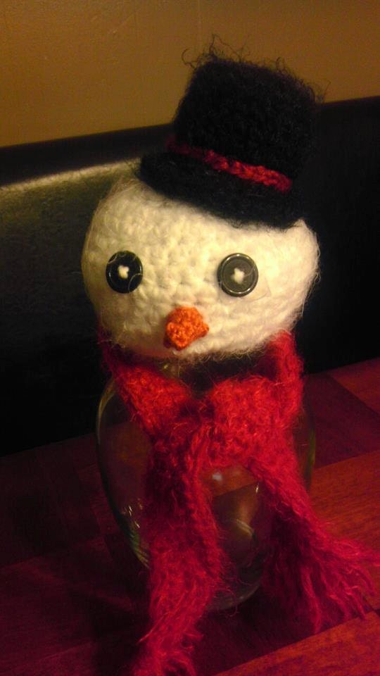 Newborn Snowman Hat & Scarf Set