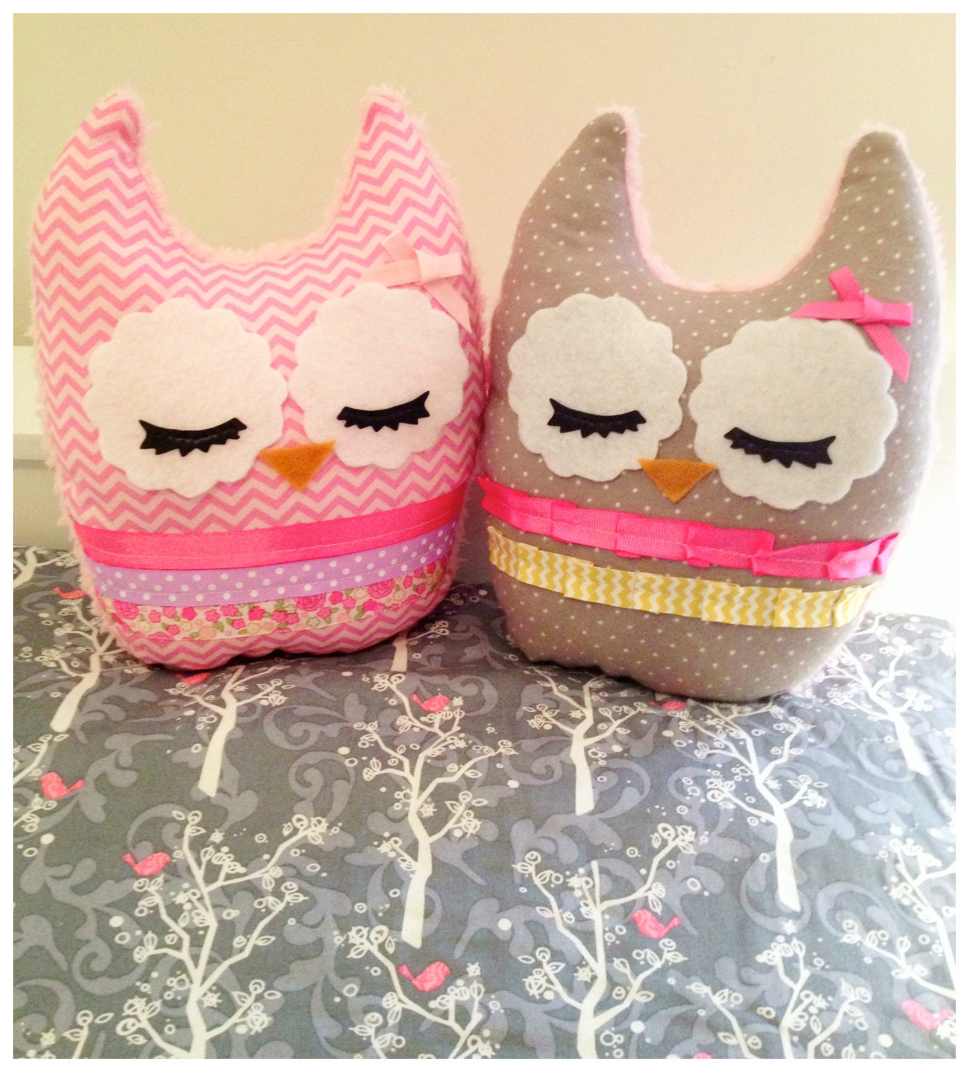 Lap Blanket- Gray Birds