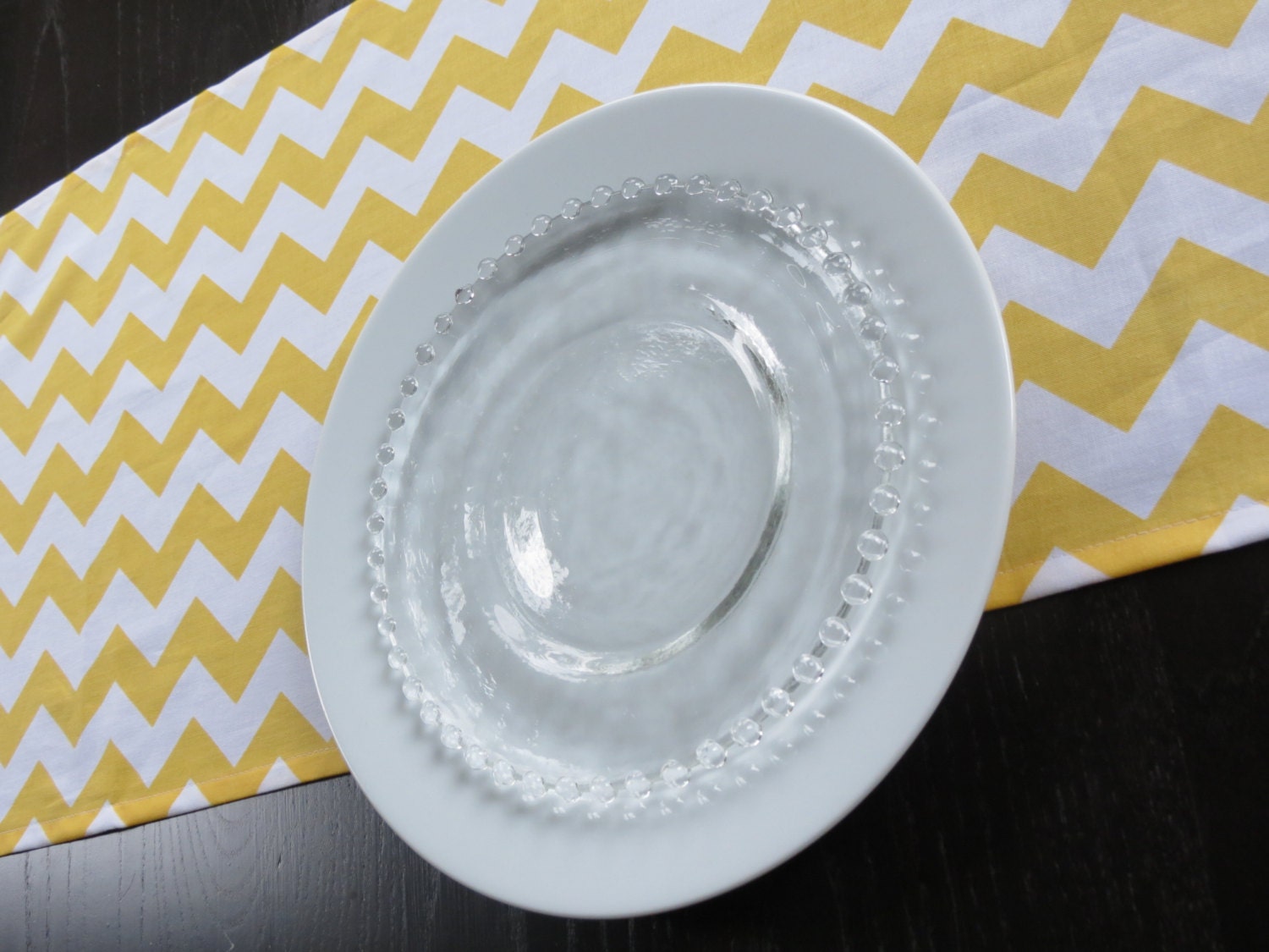 Yellow Chevron Table Runner