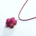 Handmade Necklace with Rose Agate Stone Pendant