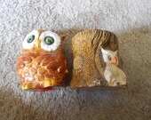 Cute vintage  Owl kitchen pieces Shaker and coffee mug
