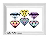 Diamonds Are Forever. Diamond Flash Pop Art Cross Stitch Pattern