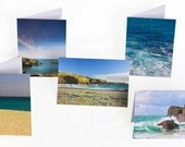 Set of 10 Ocean Photo Cards, Blank Note Cards, Greetings Cards, Seascape Photo Stationary, Sea, Beach, Wave, Coast Pictures,