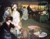 Café De Nuit Cross Stitch Pattern