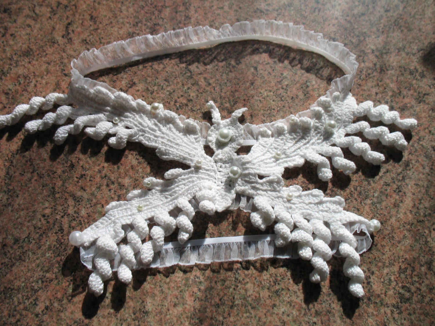 Wedding Gater  Butterfly with laces.