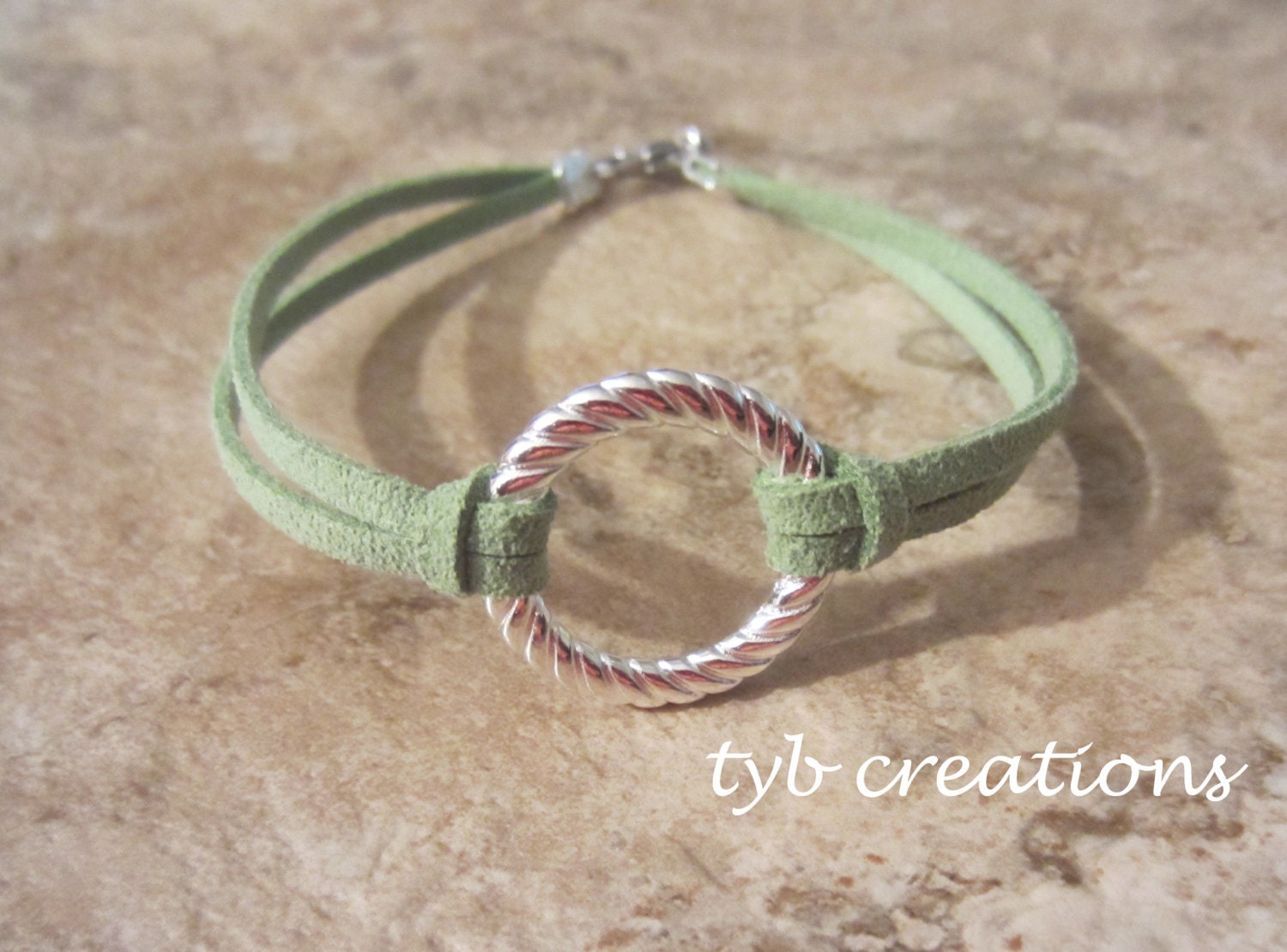Infinity Circle Silver Bracelet