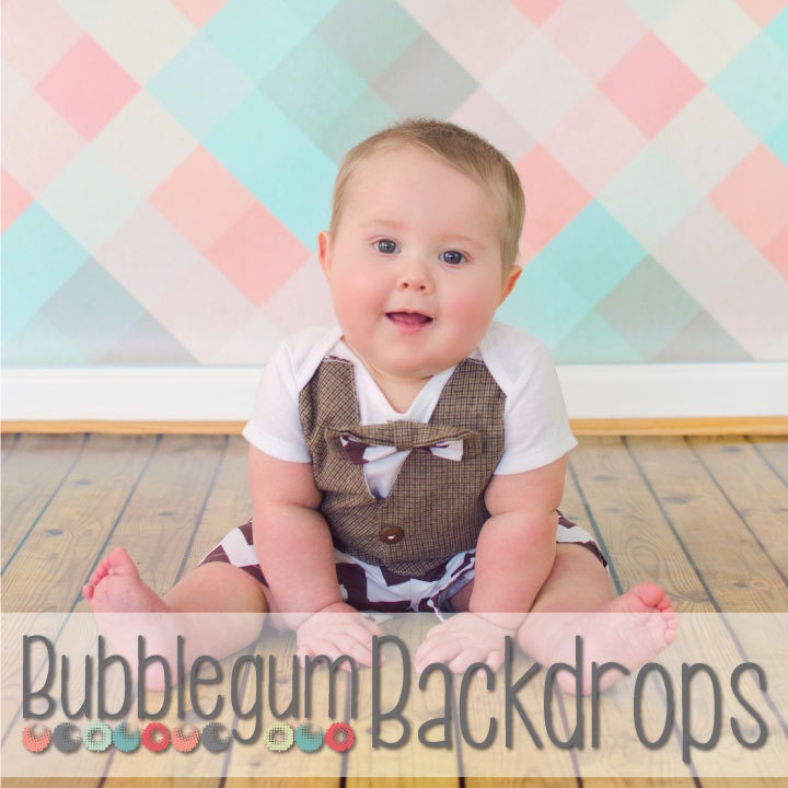 Mad for Plaid - 60" x 60"  - Vinyl Photography  Backdrop Photo Prop