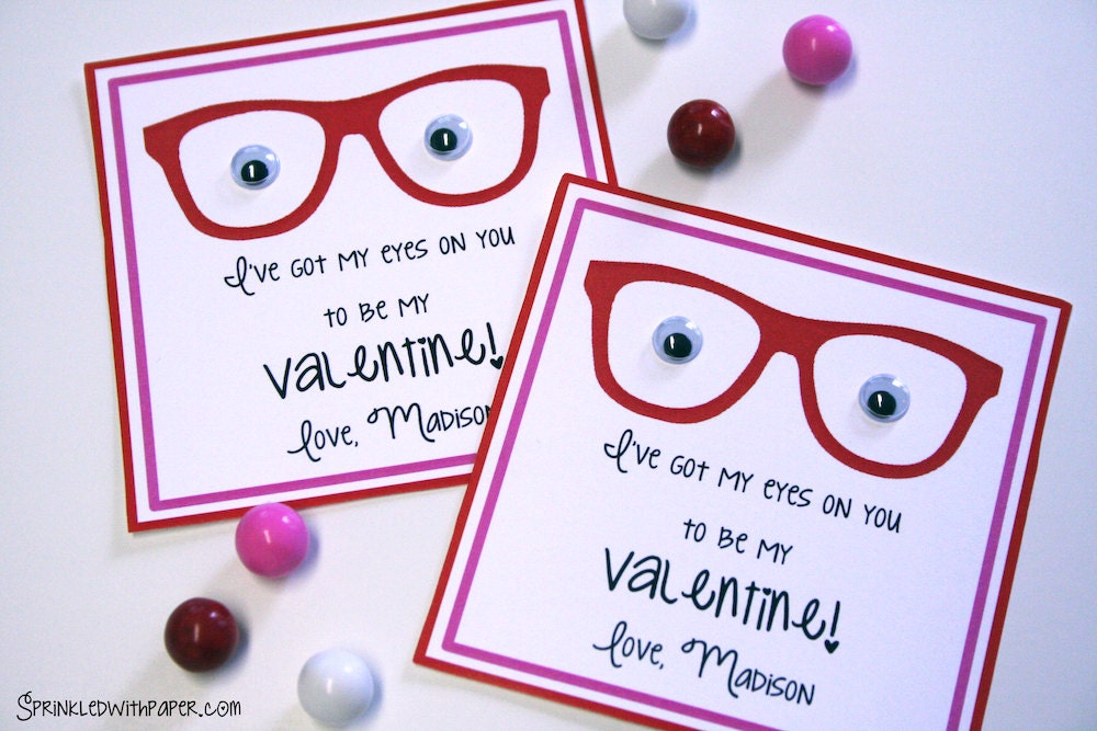 RUSHED Custom- Printable- I've Got Eyes For You- Valentine's Day Tags
