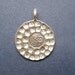 HT 53 Thai Hill Tribe Hammered Om / Ohm Charm or Pendant