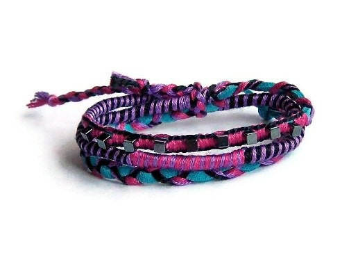 friendship bracelet wrap hipster gift electro warrior goddess
