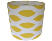 Drum Lamp Shade Lampshade Pendant Chipper by Premier Prints Corn Yellow Made to Order