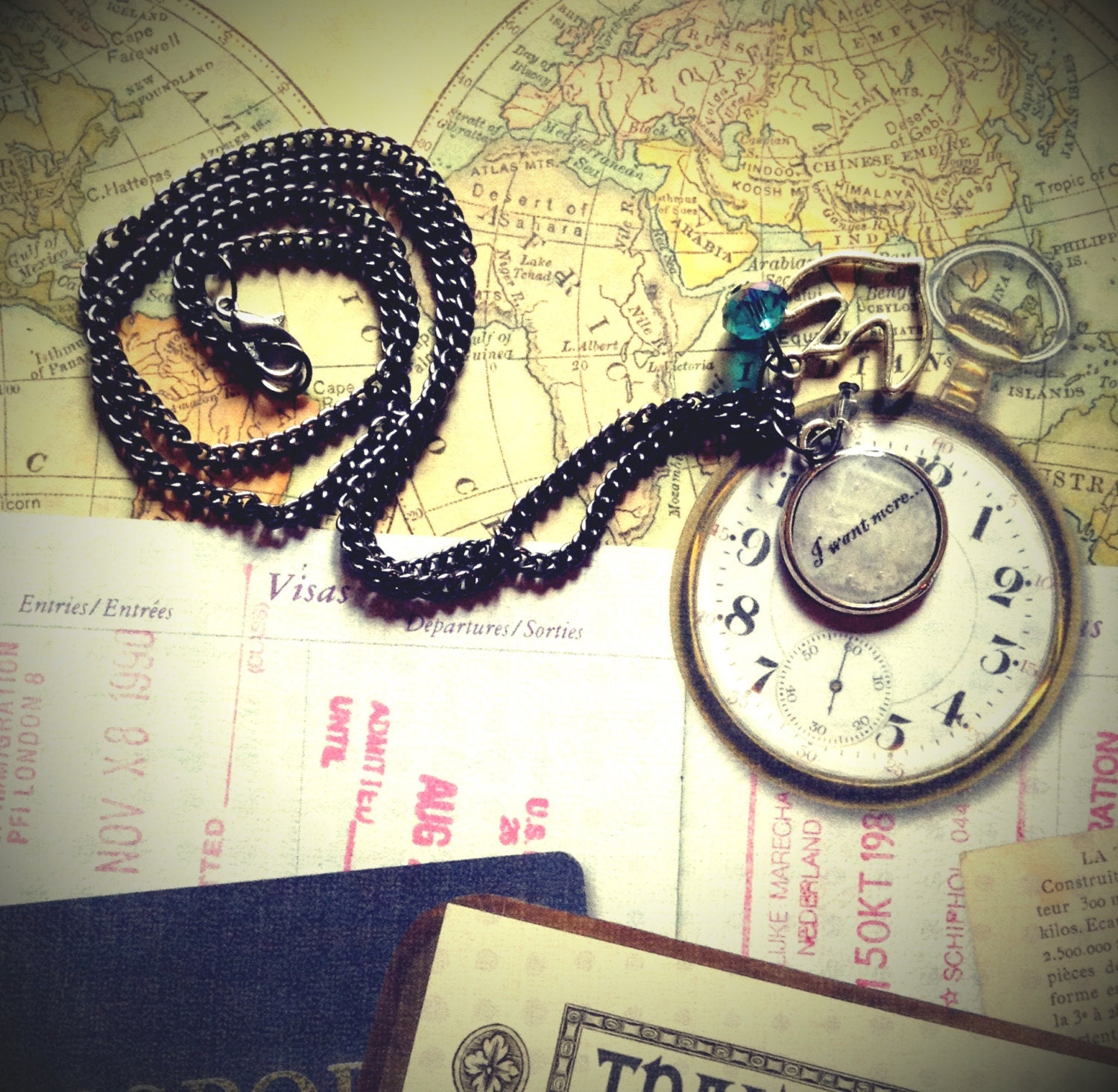 Little Mermaid Inspired "I Want More" Necklace