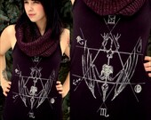 SIZE SMALL Unisex Skeleton Creature Tank Black