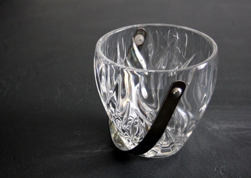 Regency Style Crystal Cut Glass Ice Bucket