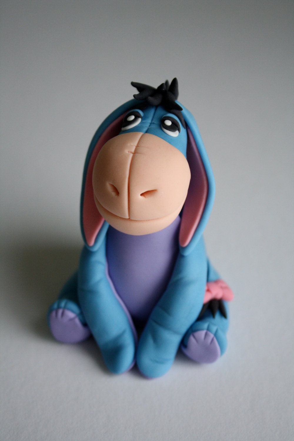 Fondant Eeyore Inspired Cake, Cupcake Topper