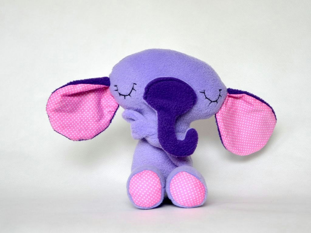 Soft elephant. Lovely and safe toy.