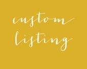 Custom listing for kristicalhoun- Priority Shipping