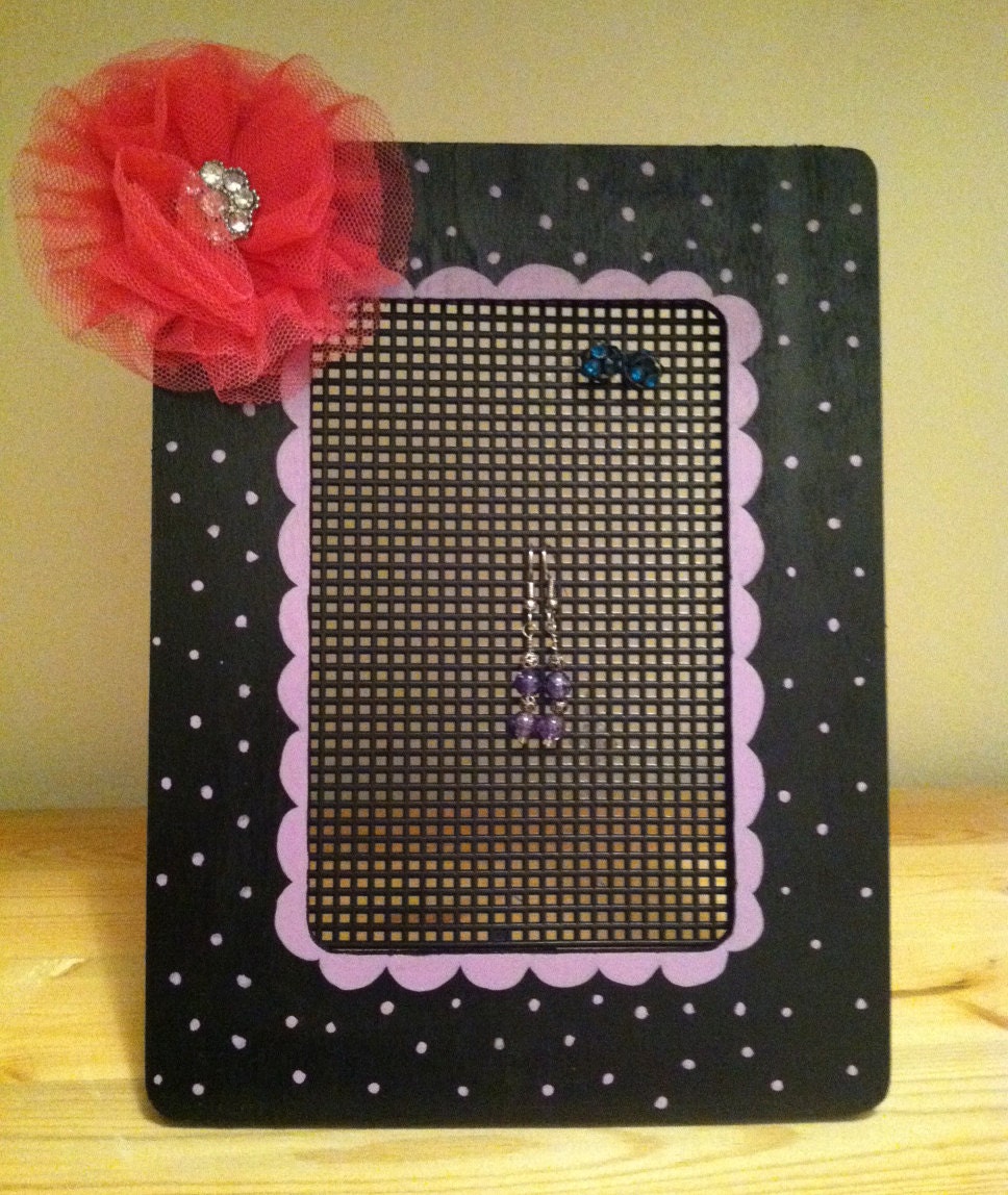 Shabby Chic Themed Earring Holder
