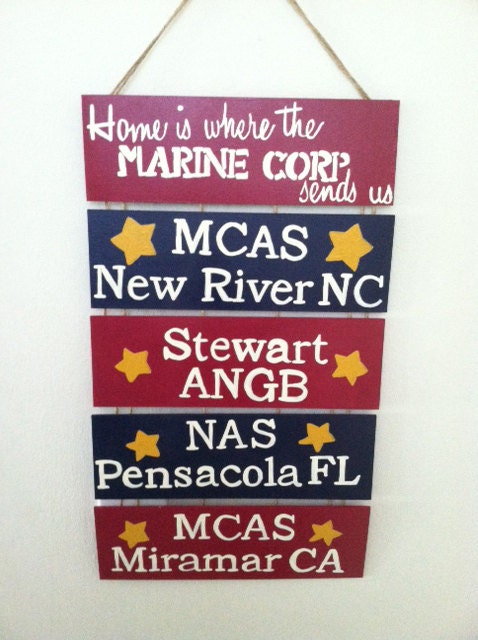 Home Is Where The Military Sends Us Sign - Customization Available