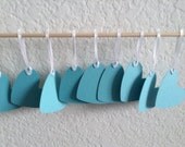 Heart Tags for wishing tree, weddings, birthdays, bridal/baby shower - Tiffany Blue Heart tags - Custom Color
