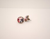 Boucles d'oreilles petit chaperon rouge - Red Riding Hood earings -