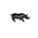 The Scotch - Black Table Top Rhino Decoration - Animal Statue - Faux Taxidermy