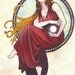 Limited Edition Art Print: Art Nouveau 16 Watercolor by Scott Christian Sava