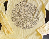 Yoga Girl Spiral L/S Ladies Tee Shirt, Long Sleeve Yoga Tee