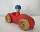Red toy racing car