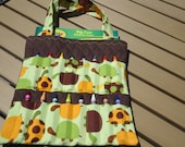Little Boy's Crayon Bag in a lovely Turtle Print.  Complete with a Crayola Coloring Book and Crayola Crayons.  Ready to Ship