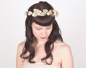 Floral Crown - Wedding Headband - Hair Wreath - Halo - Circlet - Head Piece - Flower Crown - Handmade Silk Flowers