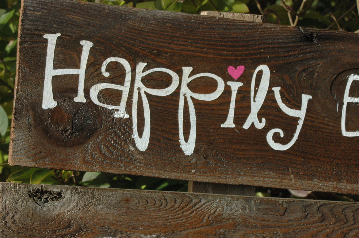 CUSTOM  Large Wedding Sign -3 rows of wood -you choose the words ALL PAINTED