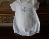 Classic Cotton Baby Romper For a Boy or Girl for Baby's Christening, Dedication, or Sunday Church