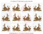 DIY Printable Swiss Dots Bunny Design Squares Il_170x135