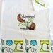 Dish Towel COOKIE / KITCHEN PREP theme, Embroidered flour sack style