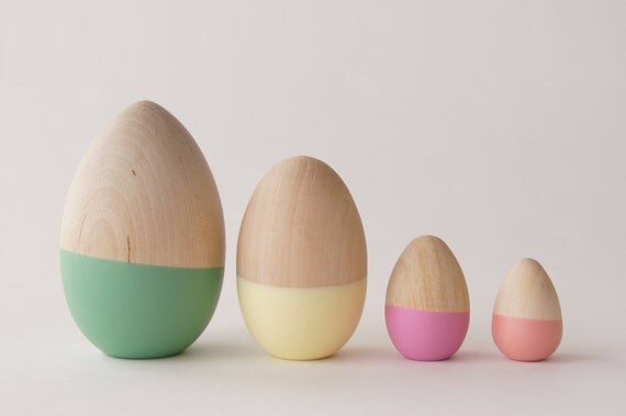 Pastel Dipped Eggs, Easter Decor