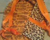 Hanky Panky Bag (Orange Snakeskin & Leopard)