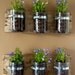 PAINTED Mason Jar Hanging Wall Planter