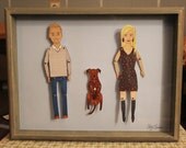 Personalized Paper Dolls in Frame SET OF THREE