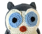 Crocheted Owl, Stuffed Toy, Animal, Amigurumi, Ready to Ship