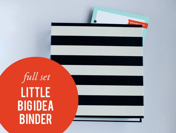 Little BIG IDEA Binder - A System for Creating, Organizing, and Executing Ideas (Starter Pack)