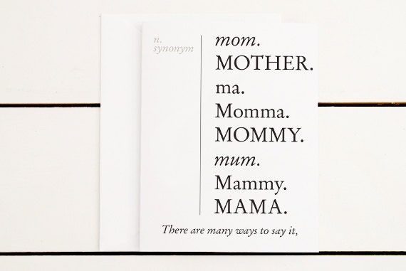 Mom Many Ways Mother's Day Card