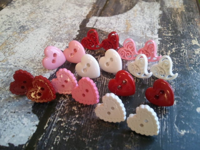 BLOW OUT SALE Heart Earrings Three Pairs all in one -hugs - kiss - love -  Gift Present - Earrings - Bling - Chic Super Cute --Gift-Vintage